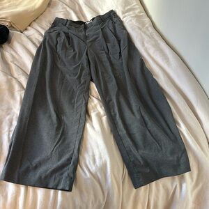 H&M High Waisted Pleated Trousers